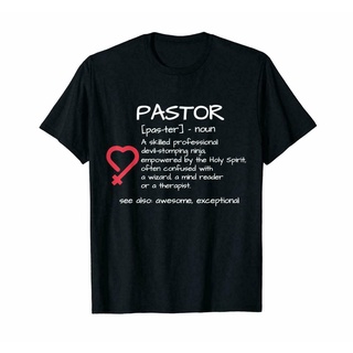 เสื้อยืดผ้าฝ้ายพิมพ์ลายขายดี เสื้อยืด ผ้าฝ้าย 100% พิมพ์ลาย Pastor Definitiawesome Exceptiopnal Holy Spirit pious สําหรั