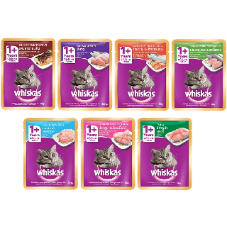 โปรโมชั่น : อาหารเปียกแมว WHISKAS แบบซอง - 80 กรัม 24 ซอง - โภชนาการครบถ้วนและสมดุลสำหรับแมวทุกวัย