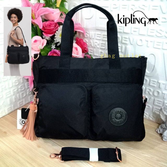 ems. 16 KIPLING ESIANA Expandable Medium Tote Bag fits laptop Shopee Thailand