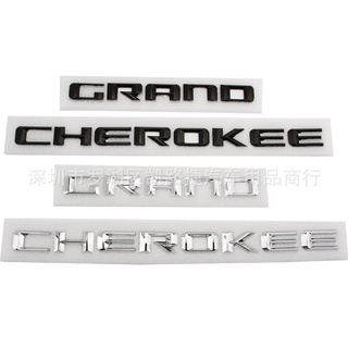 สติกเกอร์ฉลาก ABS ลายตัวอักษร สําหรับติดตกแต่งประตูรถยนต์ JEEP GRAND CHEROKEE JEEP Big CHEROKEE