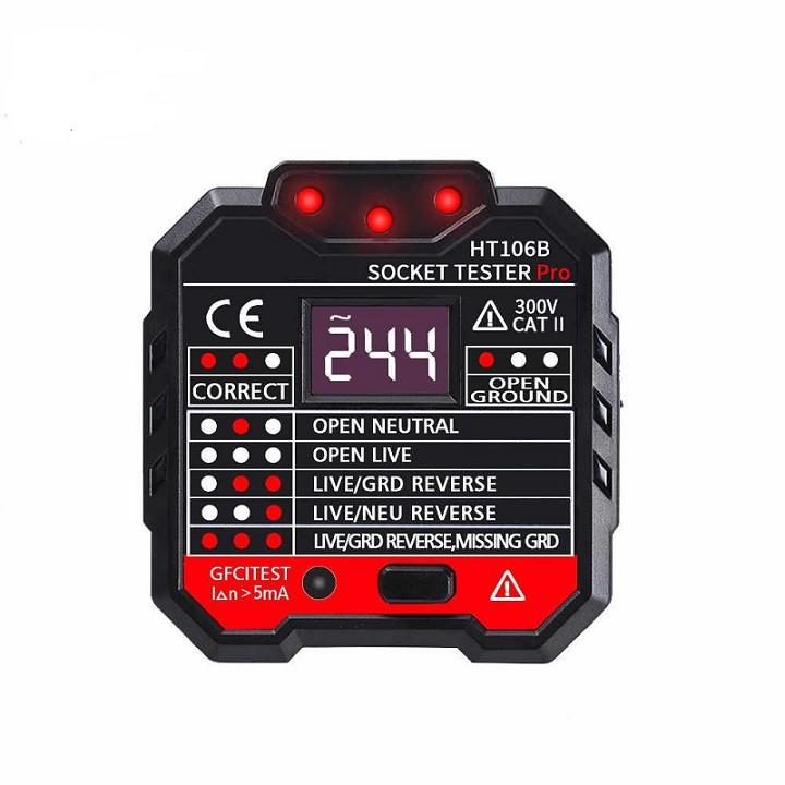 habotest-ht106b-socket-tester-pro-advanced-electric-เครื่องมือวัด-ตรวจสอบระบบไฟฟ้า-สำหรับช่าง-ผู้เกี่ยวข้องงานเดินระบบไฟ