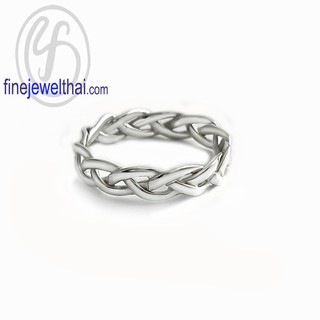 Finejewelthai แหวนเงินแท้-แหวนเกลี้ยง-แหวนสาน-Saan-Silver-Ring - R138900