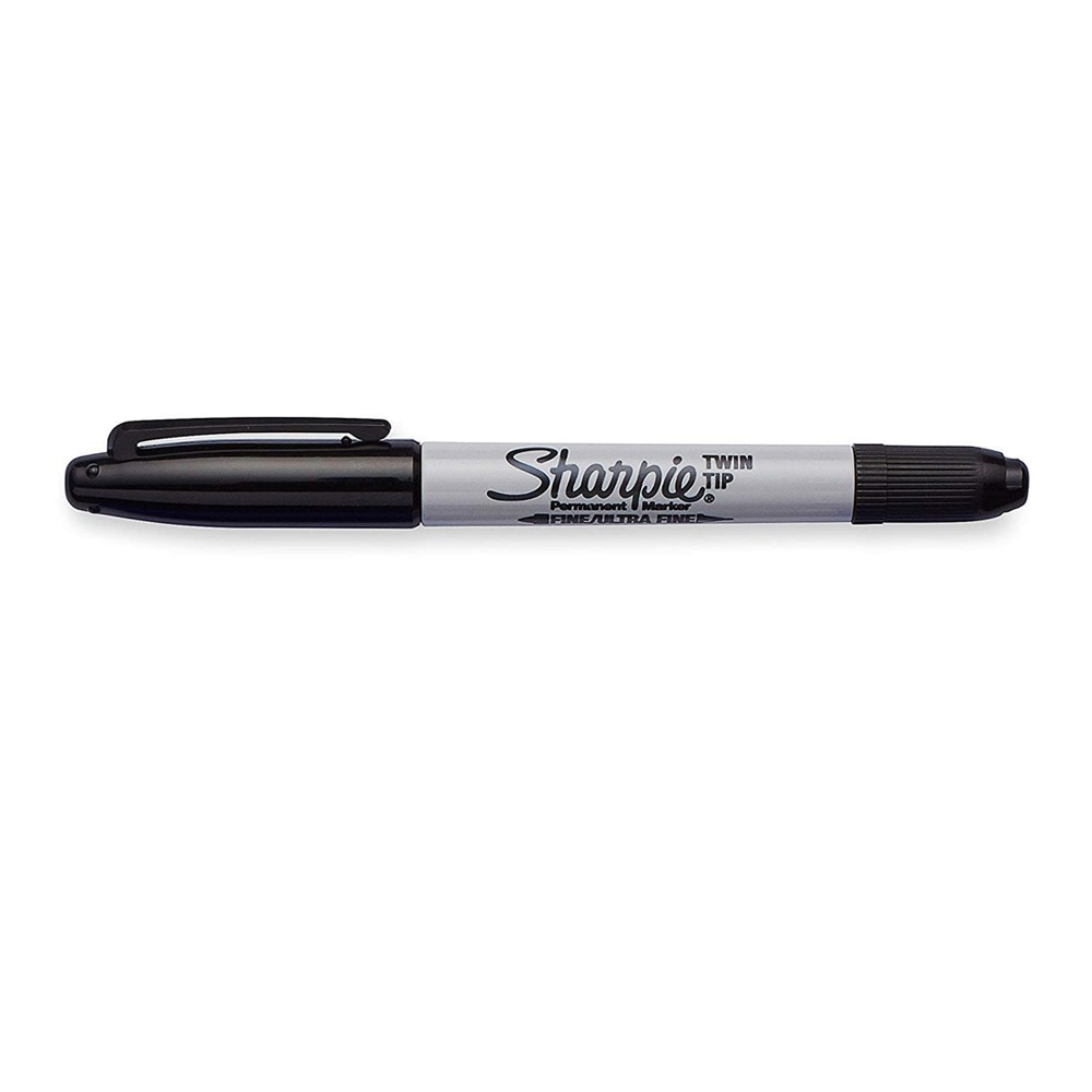 ราคาและรีวิวปากกามาร์คเกอร์ ชาร์ปี้ 2 หัว Sharpie Twin Tip ปากกาเคมี ชนิดถาวร (1 ด้าม) ปากกาชาร์ปี้ ปากกาเคมี ปากกาเมจิก