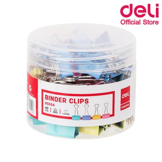 Deli 8555A Paper Cilps คลิปหนีบกระดาษแฟนซี 40 ชิ้น