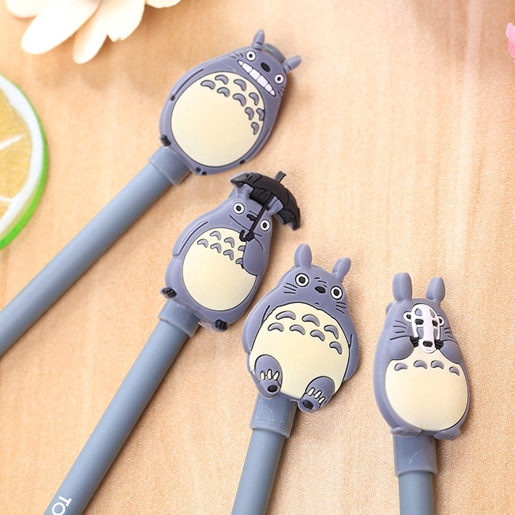 เครื่องเขียนปากกาเจลการ์ตูนอะนิเมะ-totoro-kawaii-4-ชิ้น