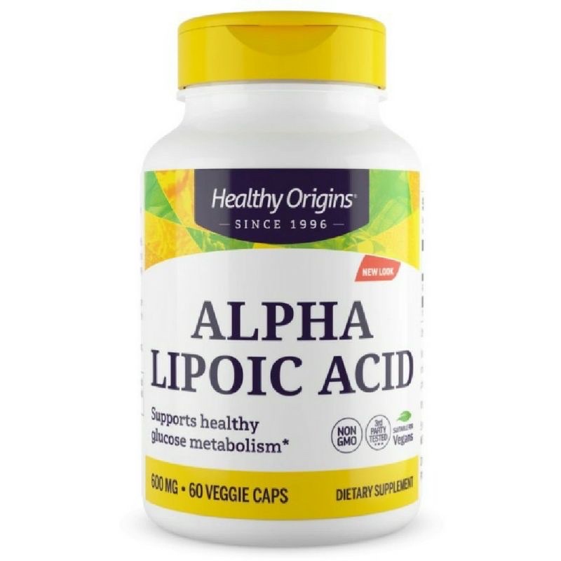 ภาพหน้าปกสินค้า(พร้อมส่ง) Healthy Origins ALA Alpha Lipoic Acid 600 mg ขนาด 60 และ 150 Capsules จากร้าน vitaminusashop บน Shopee