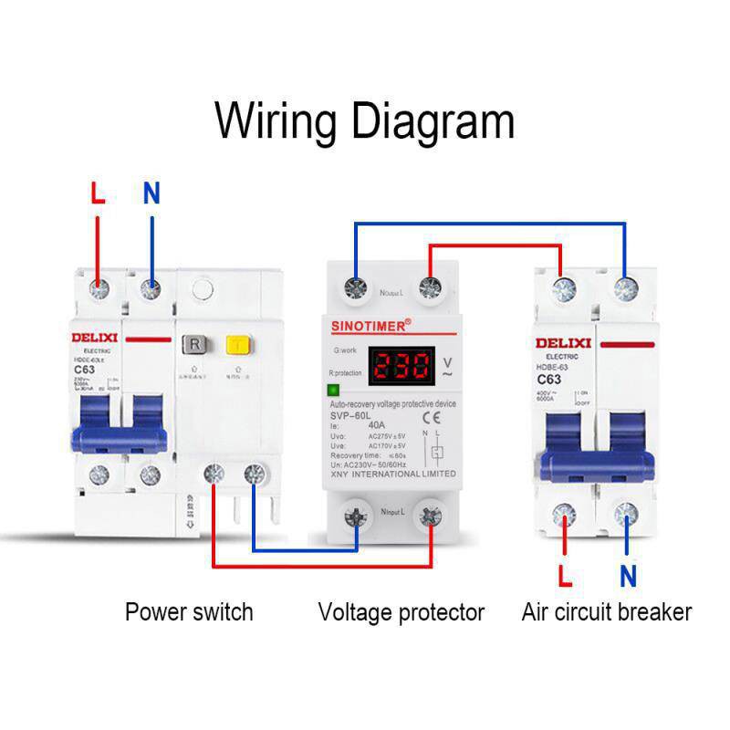 อุปกรณ์ป้องกันแรงดันไฟฟ้าเกิน-แรงดันไฟฟ้าต่ำ-phase-protection-230va-model-svp-60l-40a