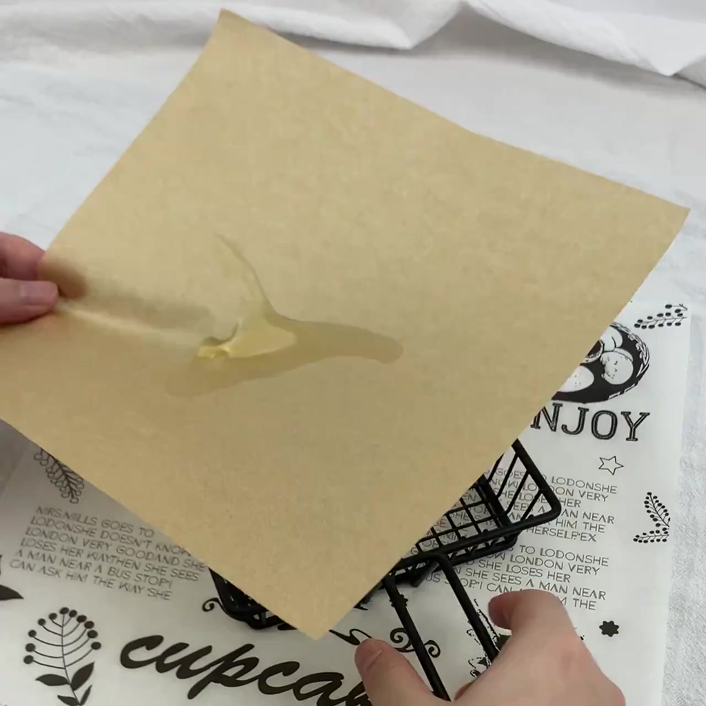 กระดาษกันจาระบี-กระดาษคราฟท์-ภาษาอังกฤษ-สําหรับห่ออาหาร-ขนมขบเคี้ยว-เฟรนช์ฟรายส์-เบอร์เกอร์-บาร์บีคิว-เสียบไม้