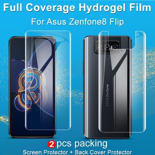 Imak ฟิล์มไฮโดรเจลนิ่ม แบบใส หน้า หลัง สําหรับ ASUS Zenfone 8 Flip ZS672KS