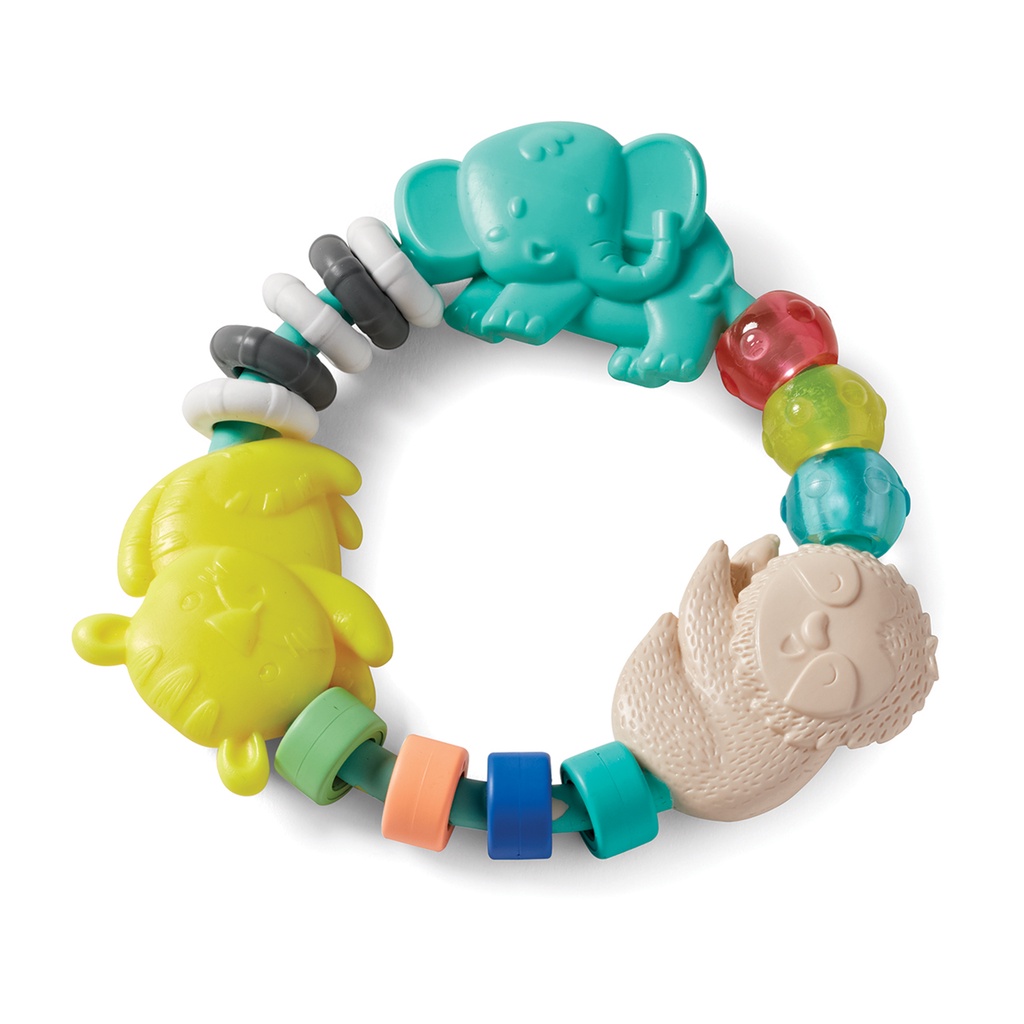 Infantino - Busy Beads Rattle & Teether : ยางกัดลูกปัด | Shopee Thailand