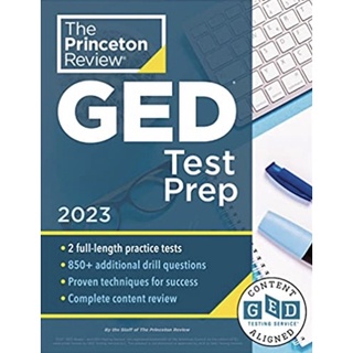 (ตัวเล่มจริง)ใหม่! Princeton Review GED Test Prep, 2023: Practice Tests + Review & Techniques + Online Features พร้อมส่ง