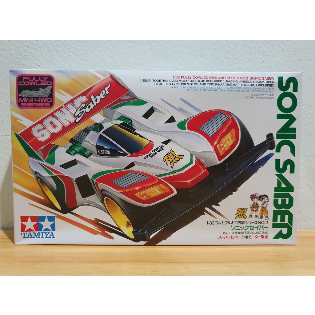 19402 Tamiya SONIC Saber (Super-I Chassis) Made in JP ฝาการ์ตูน ...