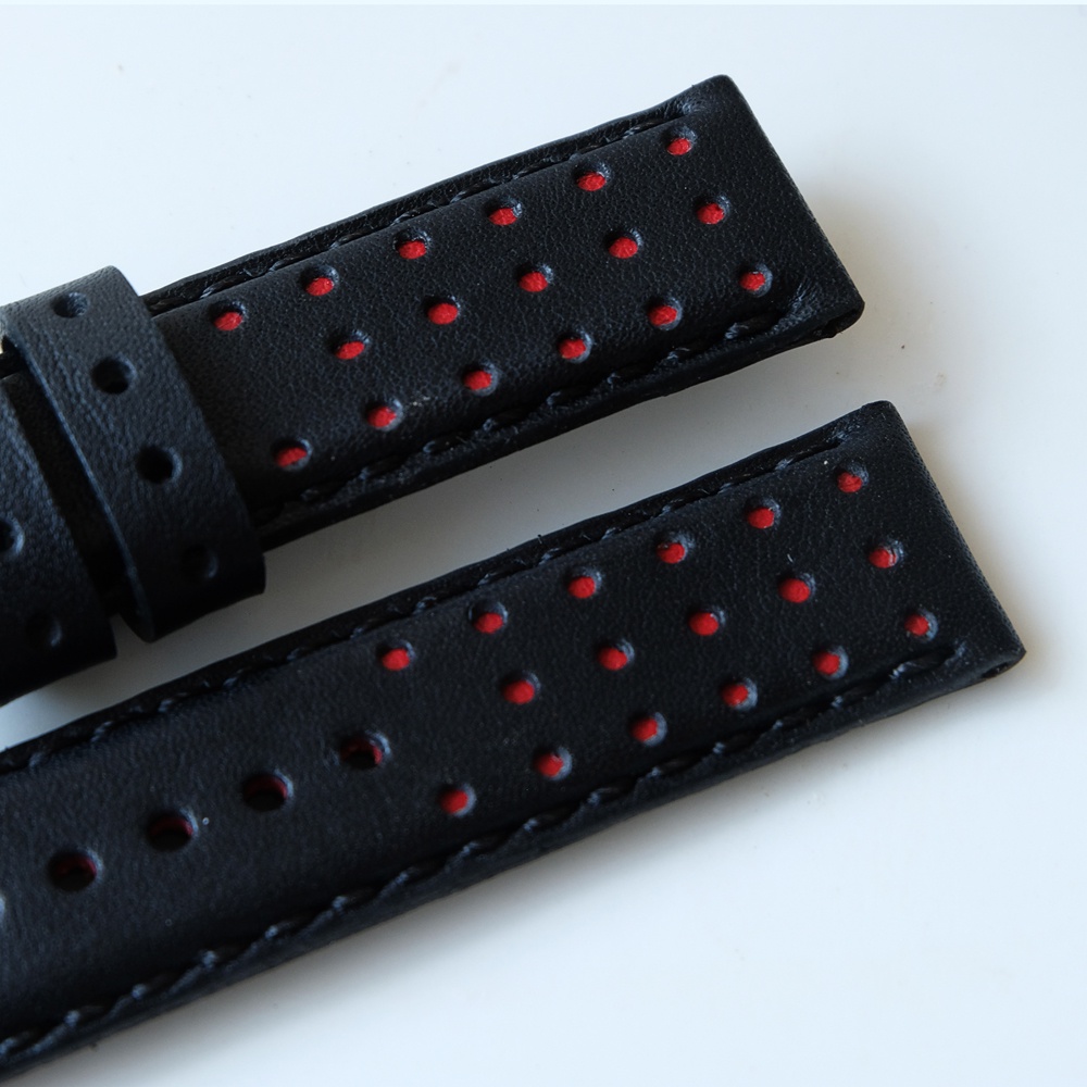 สายนาฬิกาหนังแท้ DOT AV แนวRally racing strap watch strap สายนาฬิกา ...