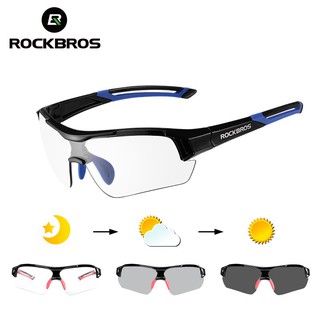 สินค้า ROCKBROS Photochromic Cycling Glasses Bicycle Outdoor Sports Sunglasses Discoloration Glasses MTB Road Bike Goggles Bike Eyewear