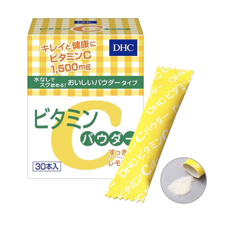 dhc-powder-lemon-30-ซอง-vitamin-c-1-500mg-วิตามินซีชนิดผง
