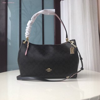 (แท้ 💯%‼) Coach Signature Mia Shoulder Bag