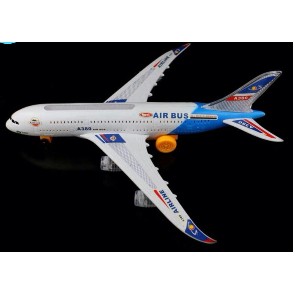 firstbuy-ของเล่นเครื่องบินแอร์บัส-a380-ชน-ถอย-มีเสียง-มีไฟ