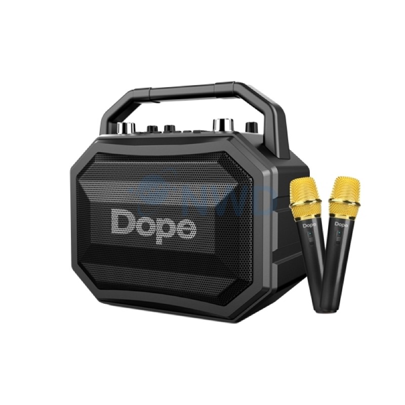 dope-karaoke-bluetooth-speaker-ลำโพงบลูทูธ-รุ่น-karaoke-ไมค์คู่-2-ตัว