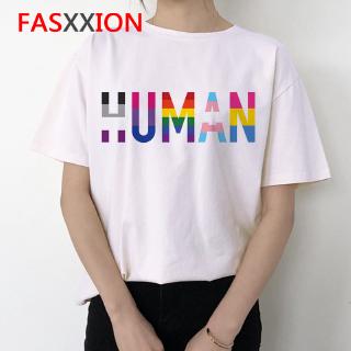 Lgbt เสื้อยืดโอเวอร์ไซส์สไตล์เกาหลีสําหรับผู้หญิง