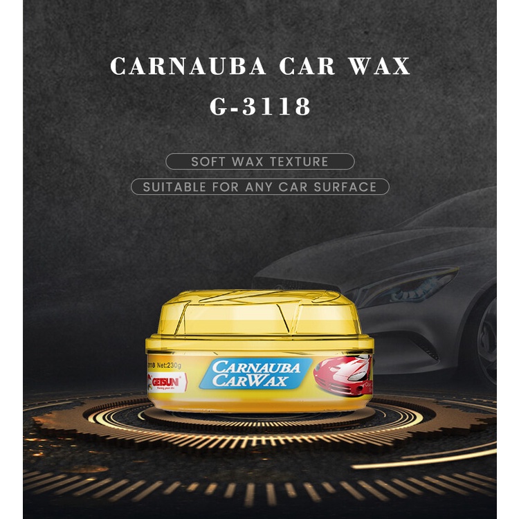carnauba-getsun-car-wax-แว็กซ์เคลือบเงารถยนต์-ป้องกันลายน้ำ-ยาวนาน-12-เดือน-ขนาด-230g
