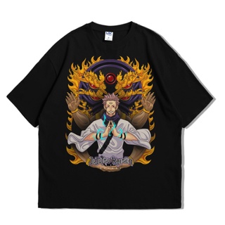 T-shirt  เสื้อยืด พิมพ์ลายอนิเมะ Jujutsu Kaisen Ryomen Succulent สําหรับผู้ชายS-5XL