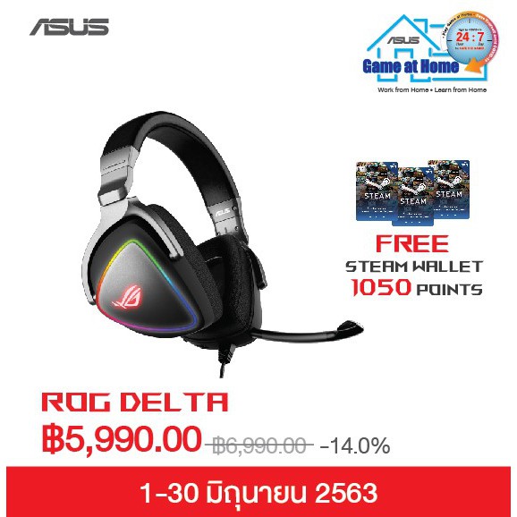 Cuffie Gaming ASUS ROG Delta RGB - Con DAC ESS, USB-C, Per PC E Console - Foto 2