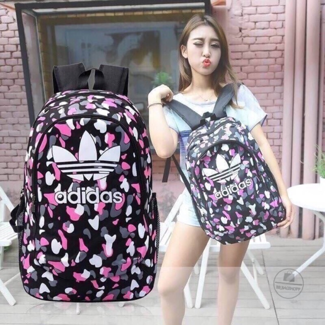 adidas-สีขาวดำชมพู