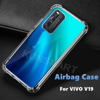 เคส วีโว่ วี19 Ready Silicone Anti-fall Transparent Protective Cover TPU Soft Case For Vivo V19 V 19