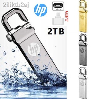 ♥Ready Stock Limit Free Shipping COD♥ 1 TB / 2 TB high speed metal flash drive waterproof U disk waterproof pendri flash