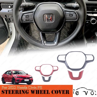 ฝาครอบพวงมาลัยรถยนต์ 11th Civic FE อุปกรณ์เสริม สําหรับตกแต่งภายในรถยนต์ Honda Civic 2022