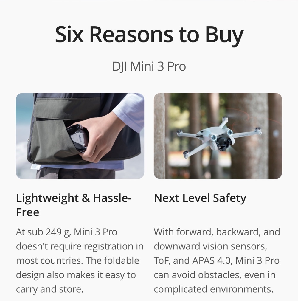 มุมมองเพิ่มเติมเกี่ยวกับ DJI MINI 3 Pro โดรนมินิกล้องขั้นสูง พับเก็บได้ น้ำหนักเบา พกพาสะดวก มาพร้อมกับเลนส์ถ่ายภาพในแนวตั้ง