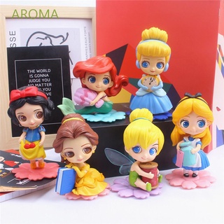 Aroma โมเดลตุ๊กตาเจ้าหญิง Pvc สีขาวสําหรับเด็ก