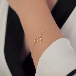 Simple Fashion New Fashion Heart Bracelet, Delicate Simple Gold Bracelet, Women Gift For Her