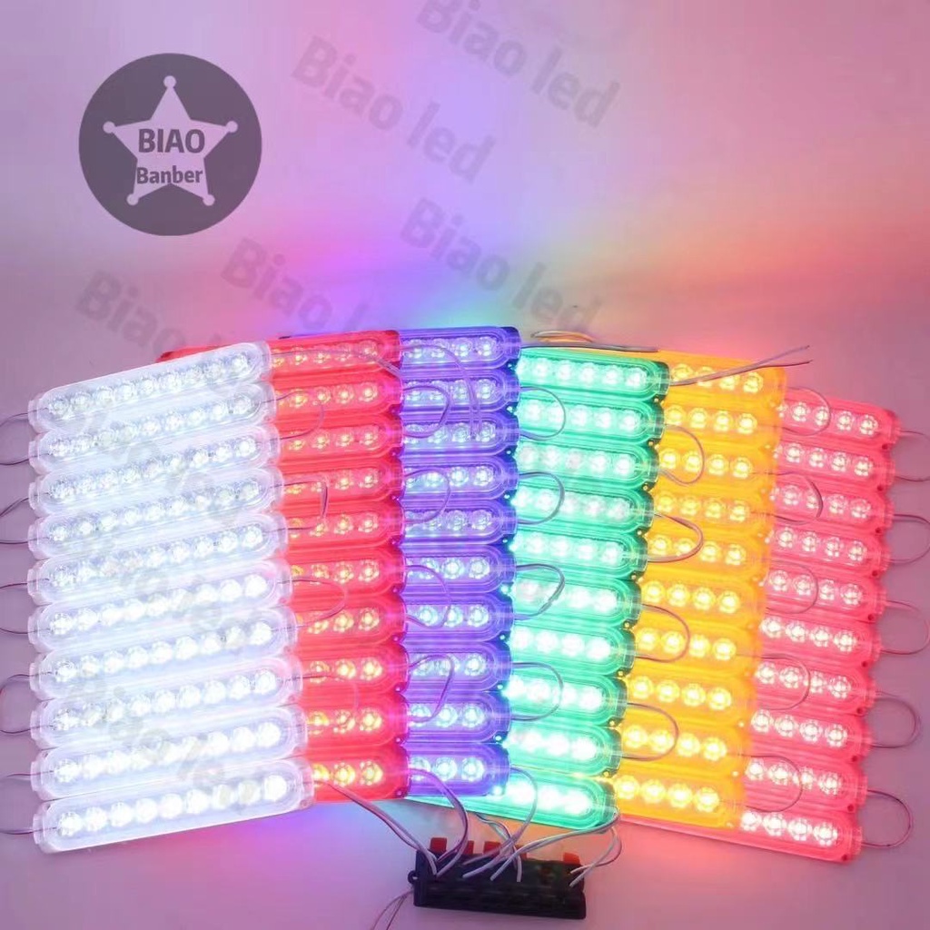 ไฟ-led-module-9led-24v-รถใหญ่-หกล้อ-สิบล้อ-มี7สีให้เลือก-10ชิ้น-1แผง