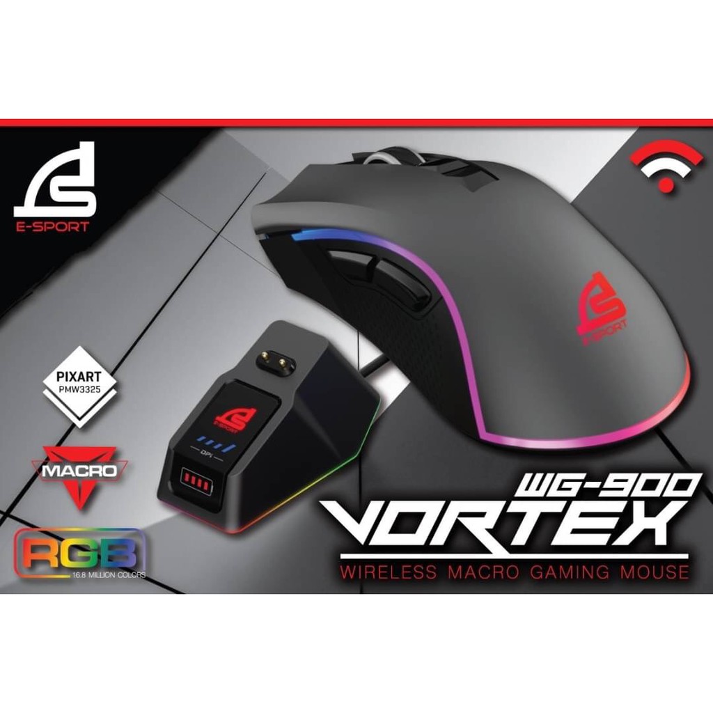 ภาพหน้าปกสินค้า(เมาส์ไร้สาย) Signo WG-900 Vortex Wireless Gaming Opitcal Mouse