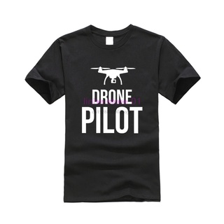 [S-5XL] ใหม่ เสื้อยืดลําลอง แขนสั้น พิมพ์ลาย Drone Pilot เหมาะกับใส่ทํางาน แฟชั่นคลาสสิก สําหรับผู้ชาย