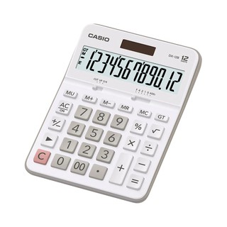 Casio Calculator เครื่องคิดเลข  คาสิโอ รุ่น  DX-12B-WE แบบตั้งโต๊ะ คุ้มค่า 12 หลัก สีขาว