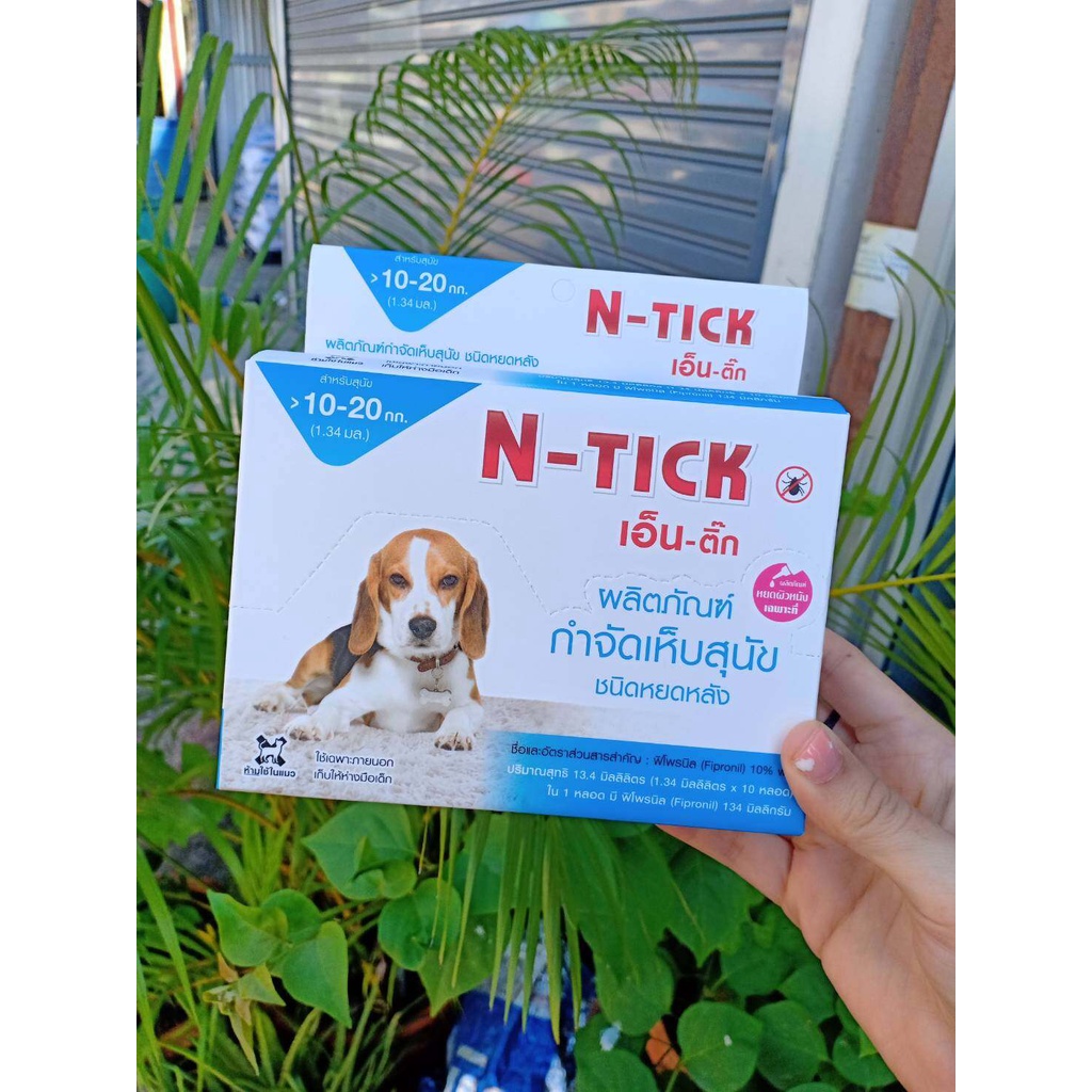 n-tick-ผลิตภัณฑ์กำจัดเห็บ-สีฟ้า-10-หลอด-สำหรับสุนัขน้ำหนักไม่เกิน-10-20-กิโลกรัม