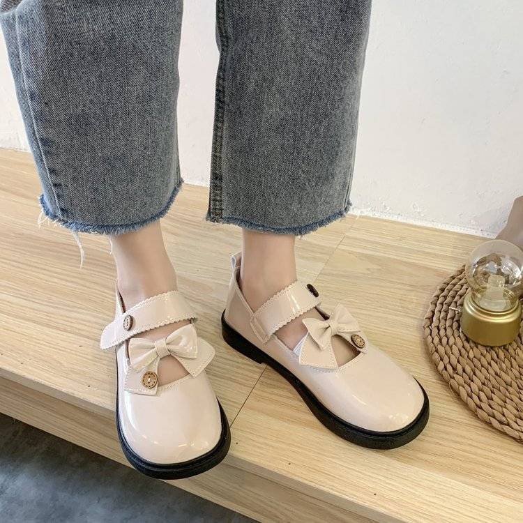 ภาพสินค้าส่งจากไทย รองเท้าหนังผู้หญิง รองเท้าหัวกลม สไตล์อังกฤษ รองเท้าแมรี่เจน แฟชั่น รองเท้าหนังวินเทจ จากร้าน bmpshop8819 บน Shopee ภาพที่ 7