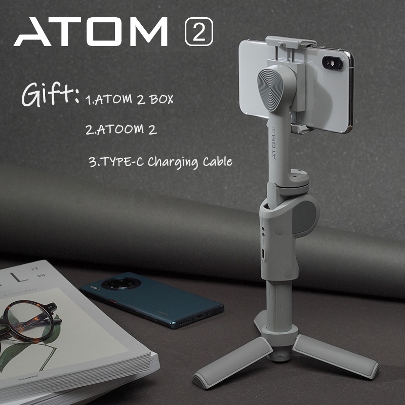 Stabilisateur Snoppa Atom Pliable Pour Smartphone, 3 Axes, Modèle Pliable