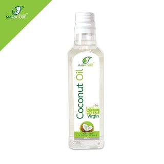 MANNATURE น้ำมันมะพร้าวออร์แกนิคสกัดเย็น coconut oil ตราแมนเนเจอร์ 250ml.