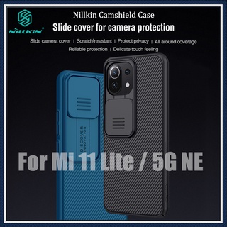 Nillkin เคสโทรศัพท์มือถือ TPU PC กันกระแทก ป้องกันกล้อง สีดํา สําหรับ Xiaomi 11 Lite 5G NE
