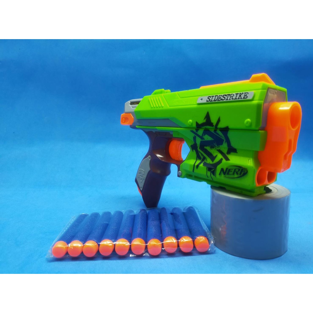 nerf-zombie-strike-sidestrike-blaster-ปืนเนิร์ฟ-ของแท้ราคาถูก-ไกส้ม