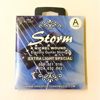 สายกีตาร์ไฟฟ้า Storm Nickel Wound Extra Light Special A Class