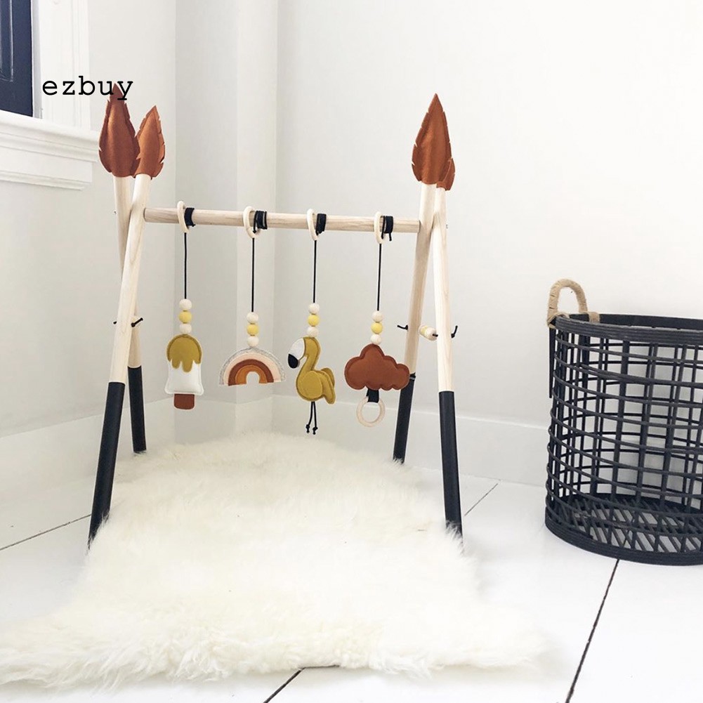 baby-toddler-wooden-play-gym-fitness-frame-rack-nursery-sensory-education-toy