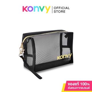 ภาพขนาดย่อของภาพหน้าปกสินค้าคอนวี่ Konvy Mesh Square Octagon Bag กระเป๋าตาข่ายสีดำ ทรงสี่เหลี่ยม. จากร้าน konvy_officialshop บน Shopee ภาพที่ 1