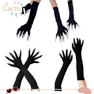 ภาพขนาดย่อของสินค้าCactu ถุงมือคอสเพลย์ ผี เล็บยาว สุดเท่ สีดํา สําหรับปาร์ตี้ฮาโลวีน