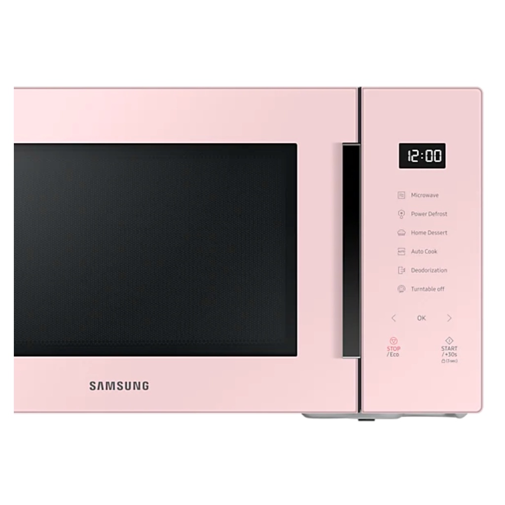 ไมโครเวฟระบบอุ่น-samsung-ms30t5018ap-st-ใหญ่-30-ลิตร-ร้อนเร็ว-1000-วัตต์-สวยส่วนหน้าสีชมพู-microwave-samsung-30-ลิตร