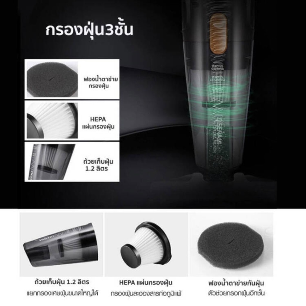 xiaomi-deermadx115c-เครื่องดูดฝุ่นทูอินวัน-ดูดฝุ่นพลังสูง-เครี่องดูดฝุ่นในบ้าน