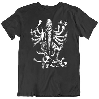 เสื้อยืด พิมพ์ลายแม่มด Kali Hindu God สไตล์อินเดีย ของขวัญแม่มด